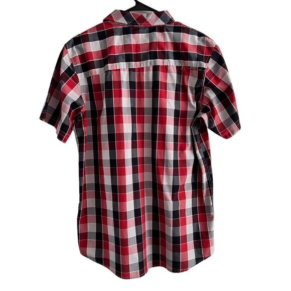 Oakley Short Sleeve Button Front Shirt Plaid‎ Men’s Size Large L - Picture 2 of 7